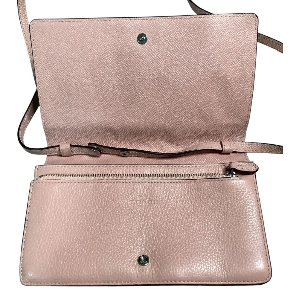 Coach Pink Leather Crossbody Bag - Picture 3 of 4